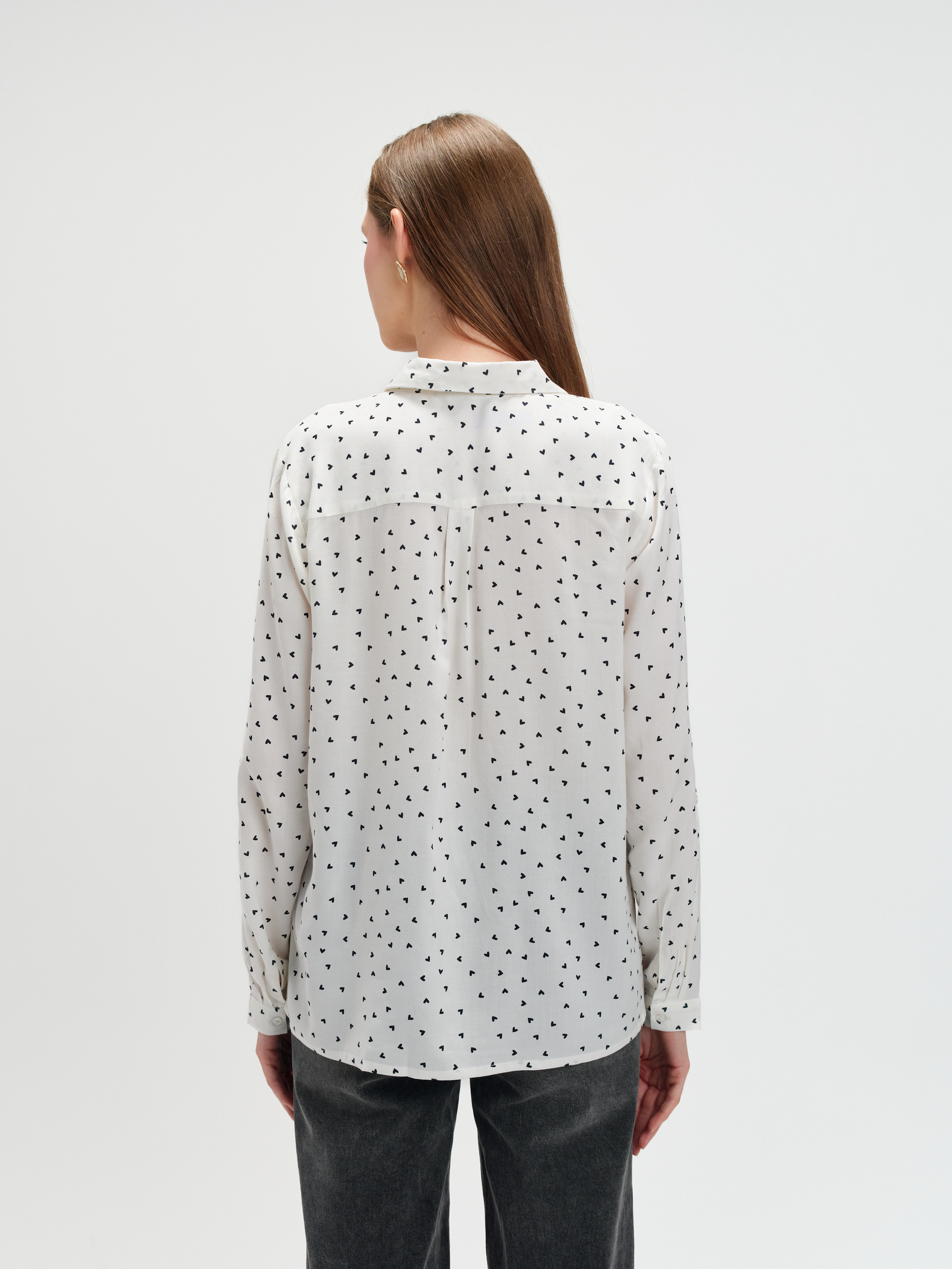 Koszula w czarne serduszka 