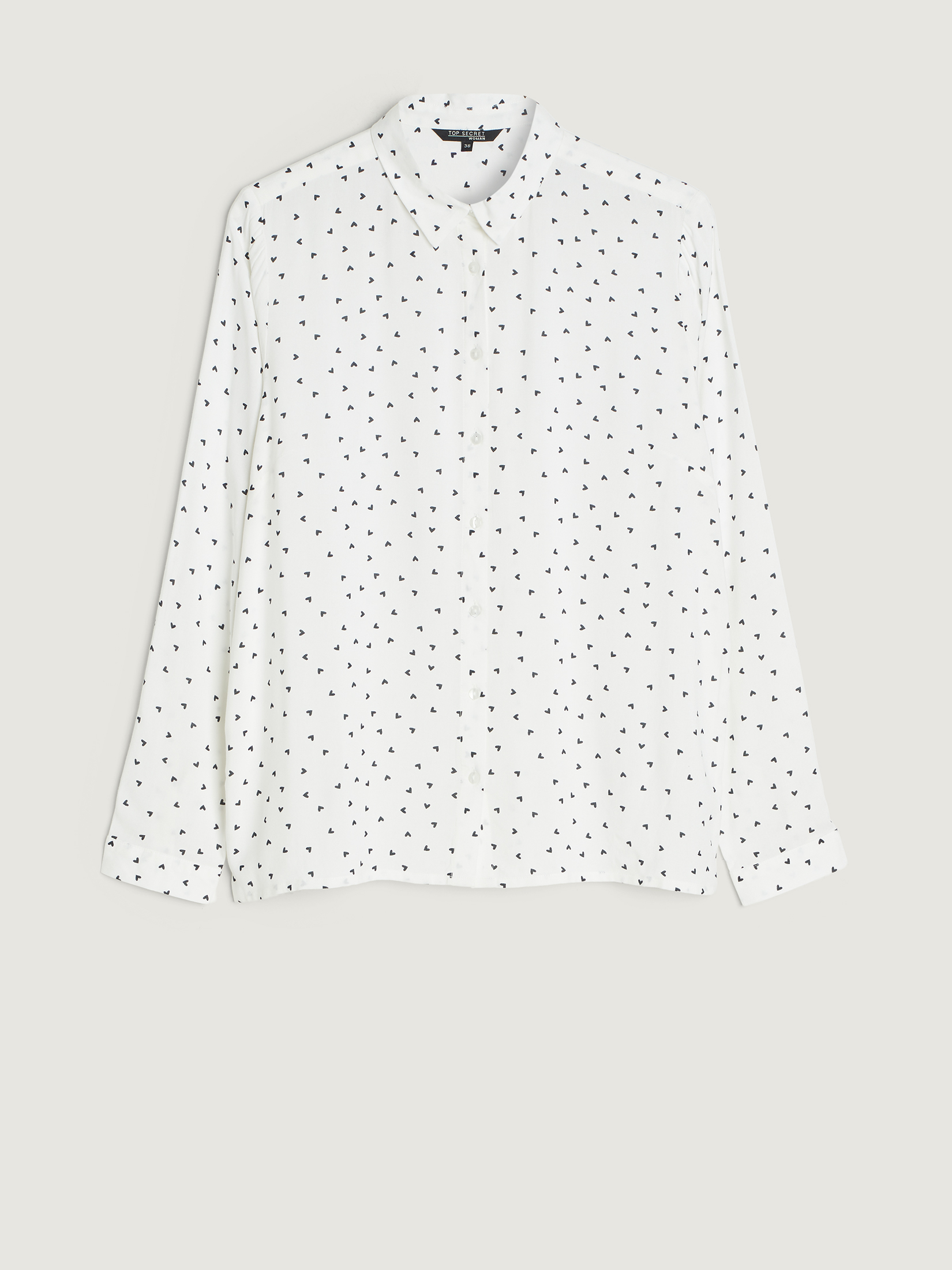 Koszula w czarne serduszka 