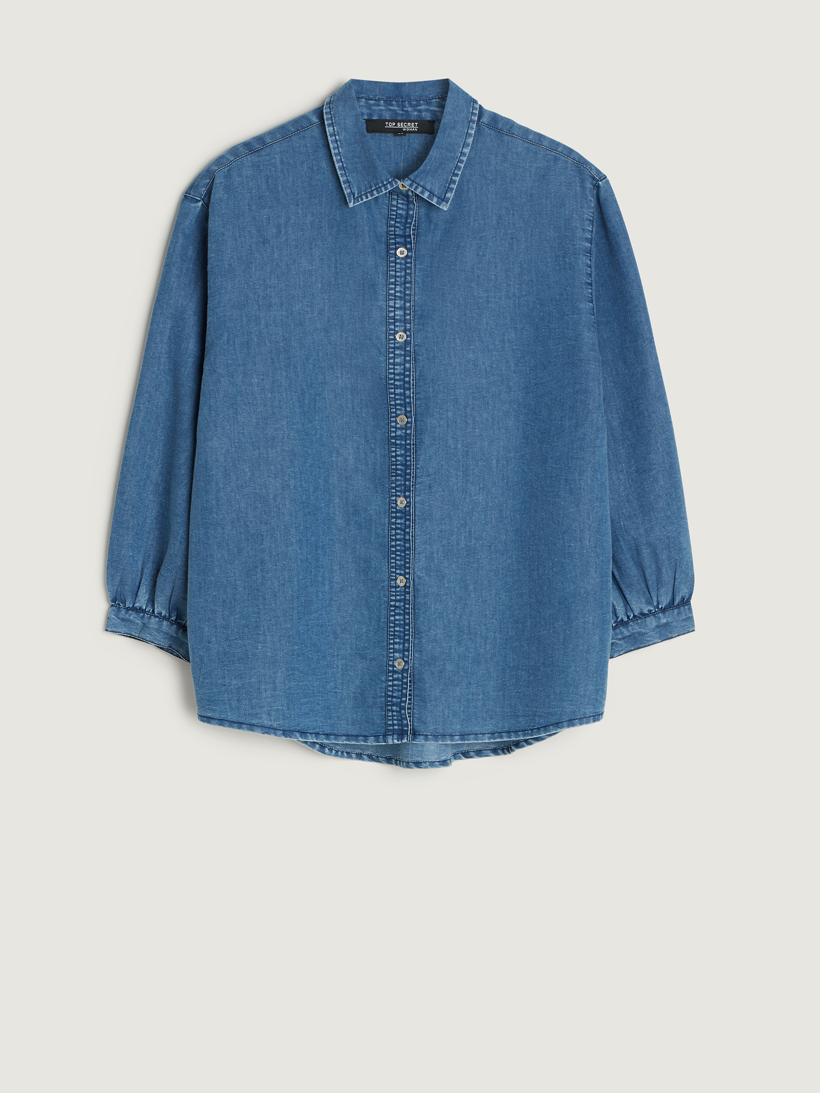 Koszula jeansowa o luźnym kroju, Top Secret