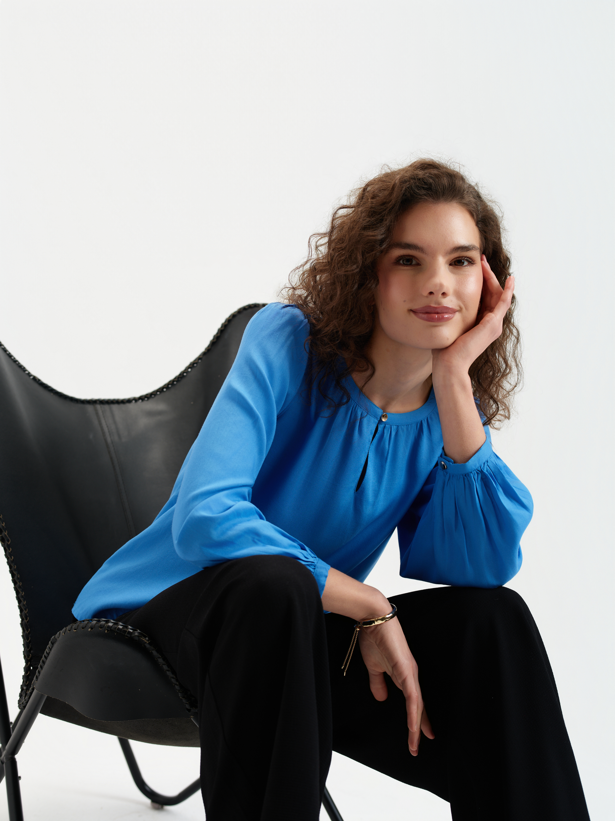 Zwiewna bluzka z wiskozą 