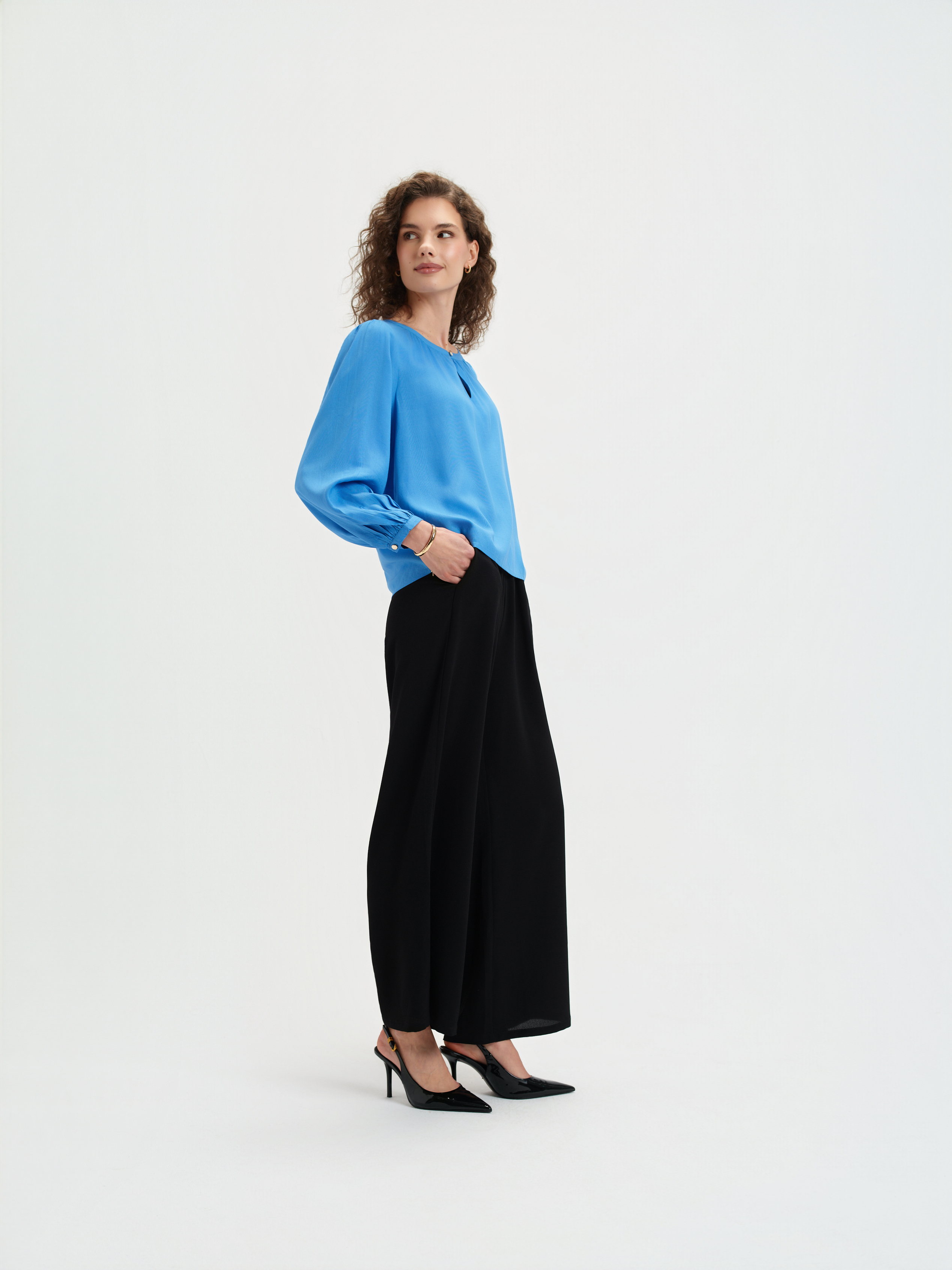 Zwiewna bluzka z wiskozą 