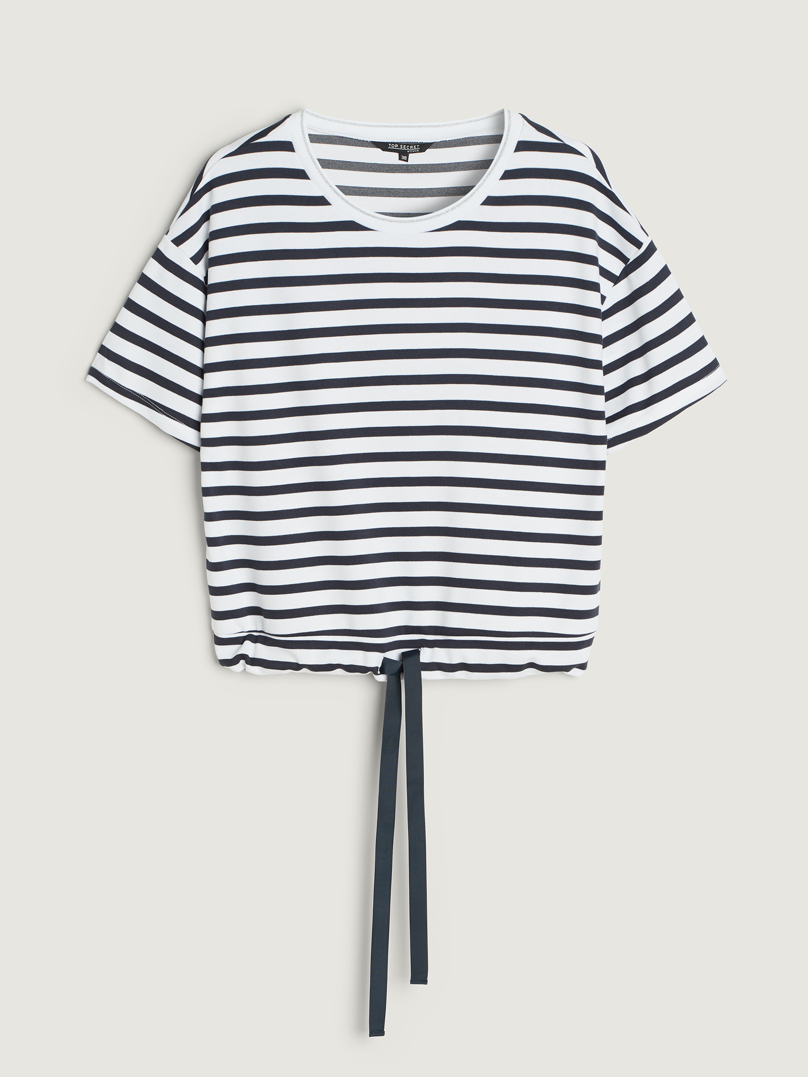 Bluza w paski krótki rękaw 