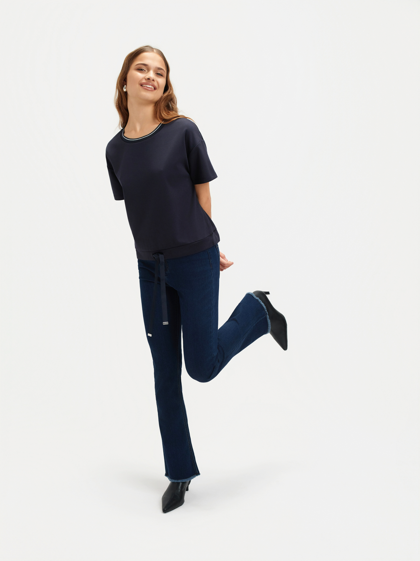 Granatowa bluza krótki rękaw