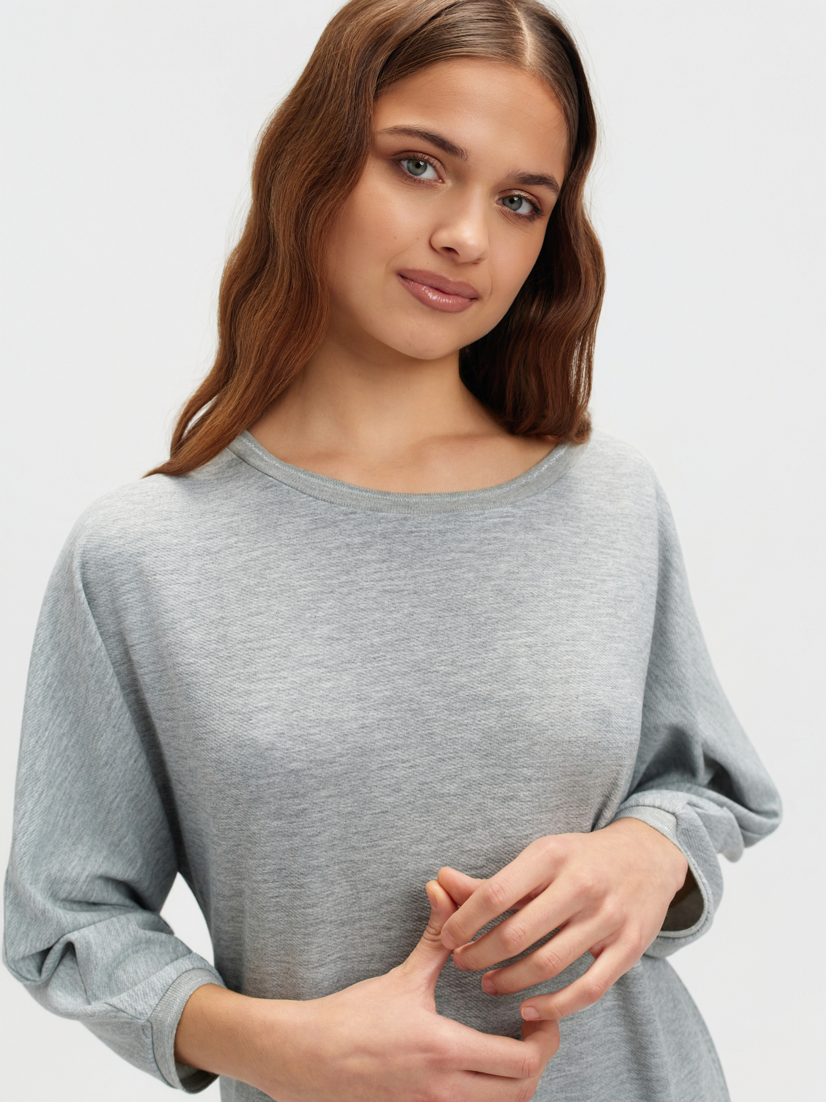 Szara bluza basic 