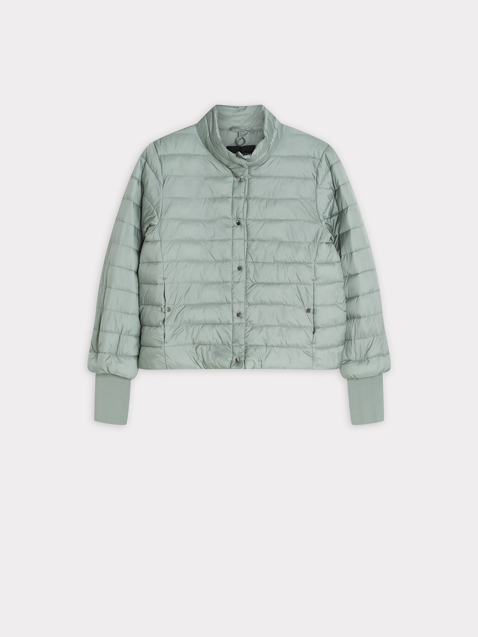Jasnozielona kurtka z pikowaniem 