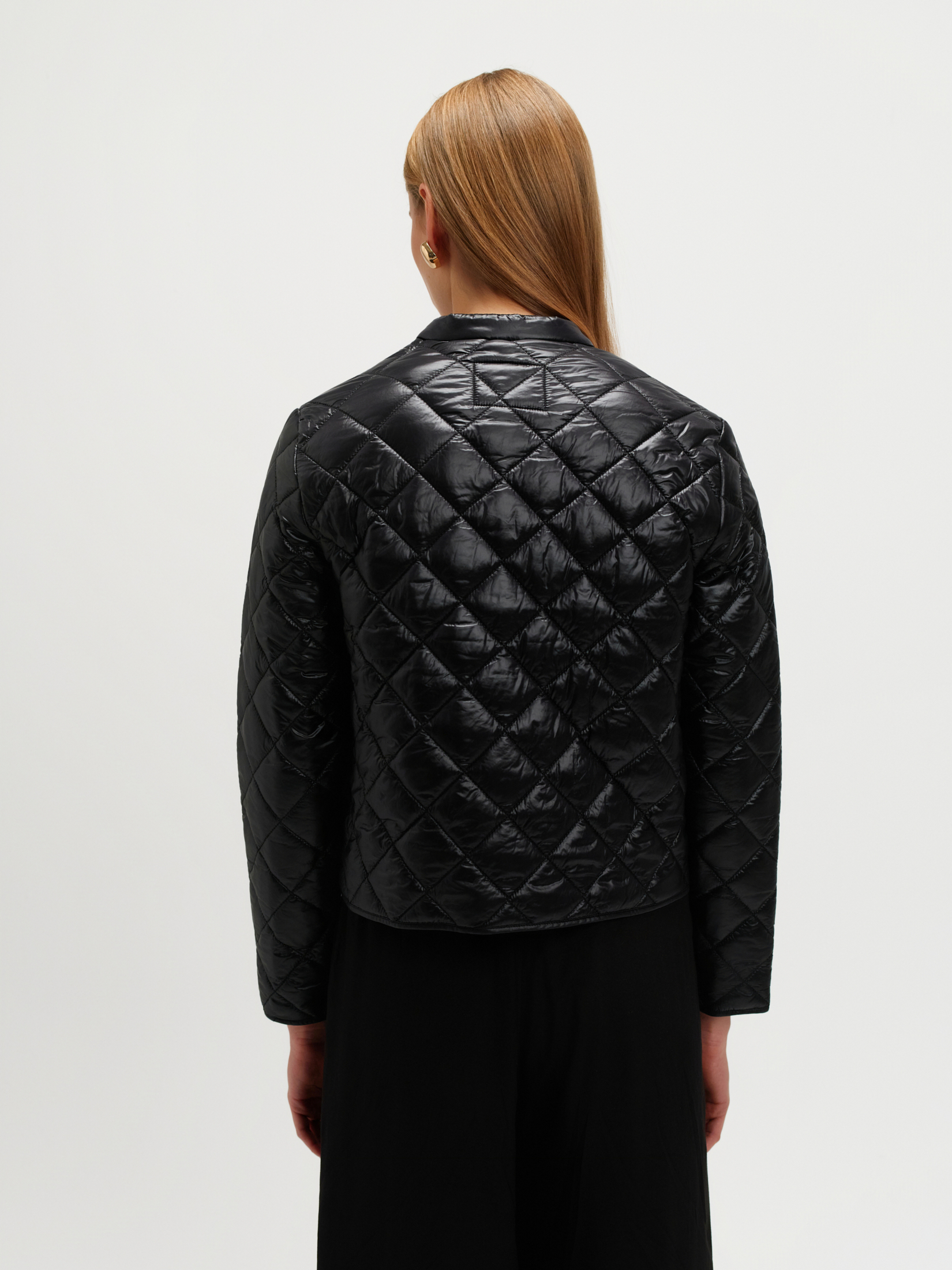 Pikowana kurtka czarna 