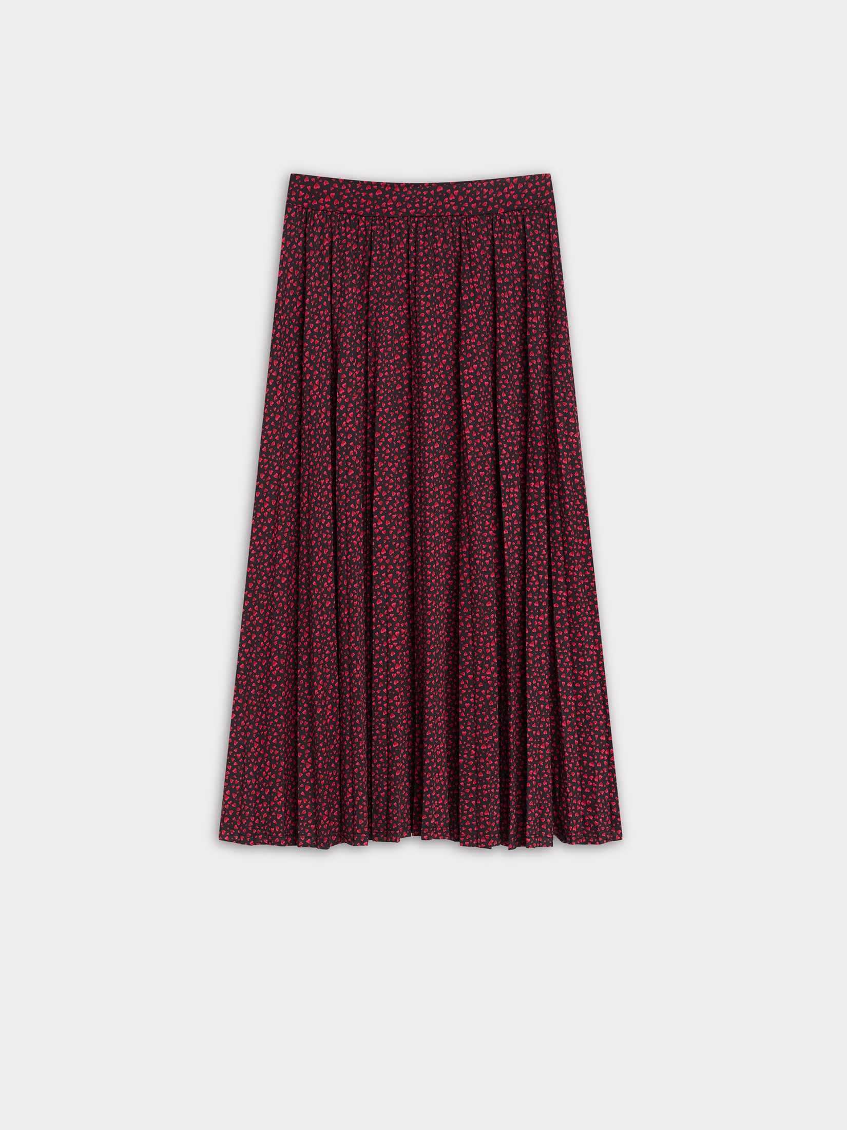 Plisowana spódnica z printem 