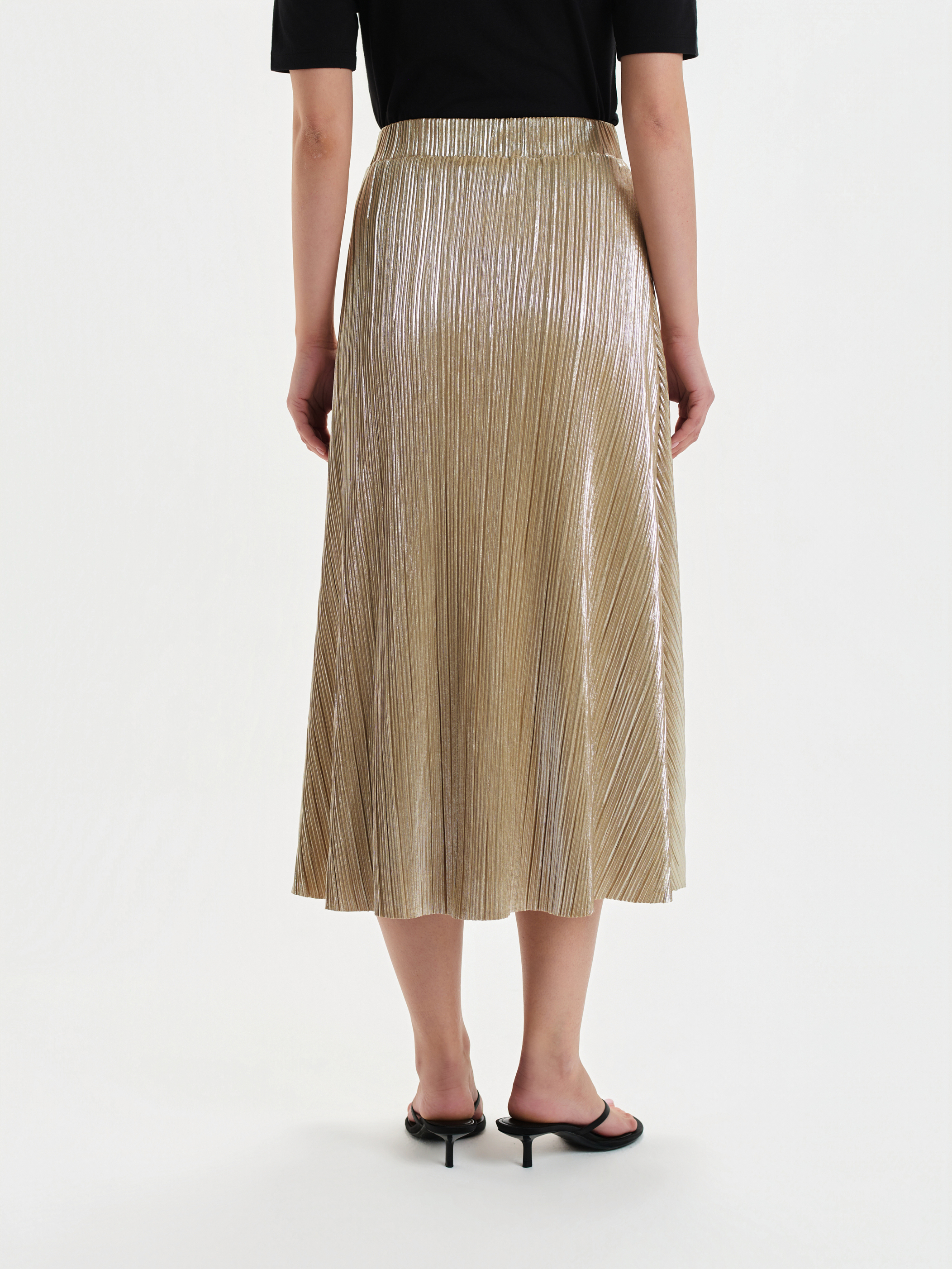 Połyskująca spódnica plisowana 