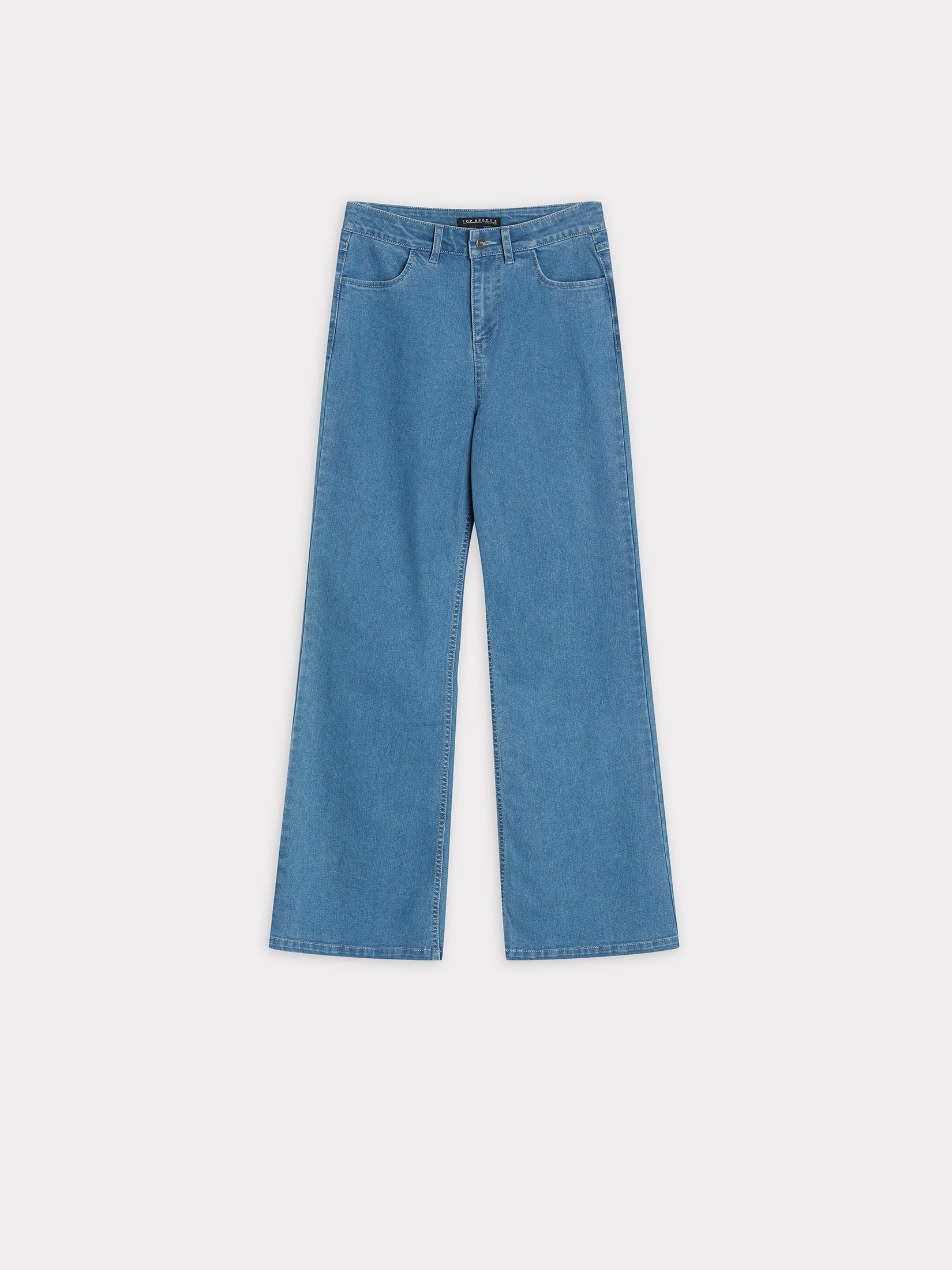 Jeansy typu wide leg 