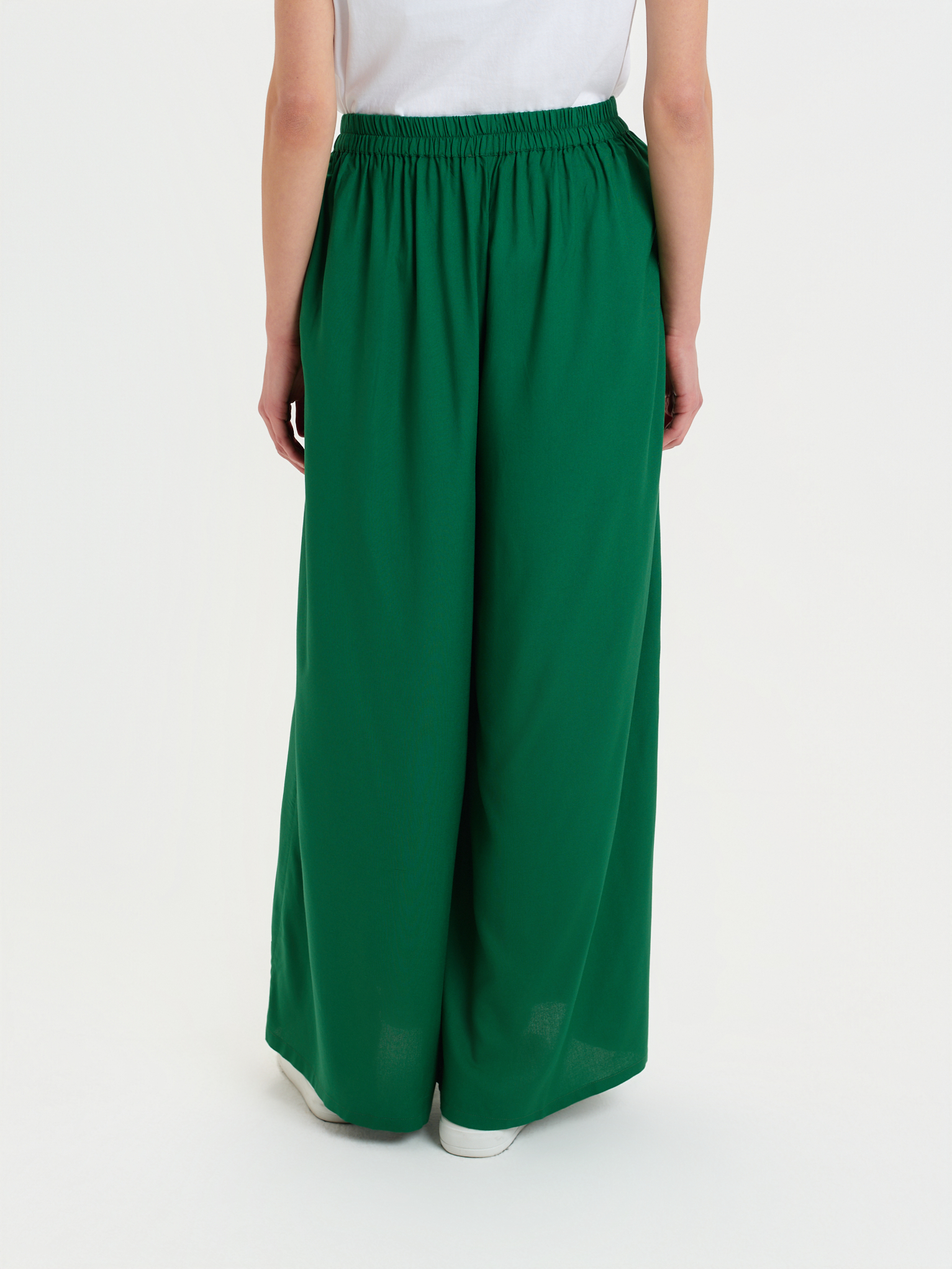 Zielone spodnie z wiskozy 