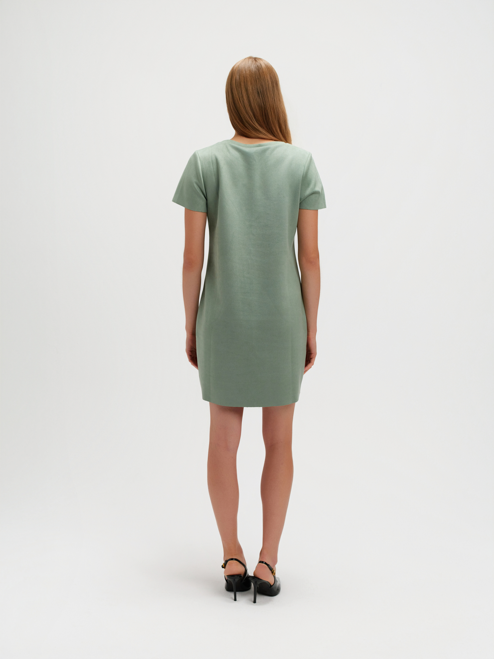 Sukienka o prostym kroju jasnozielona 