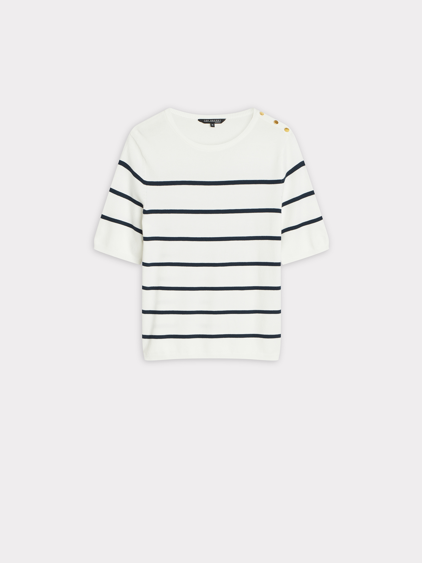 Casualowy sweter w paski 