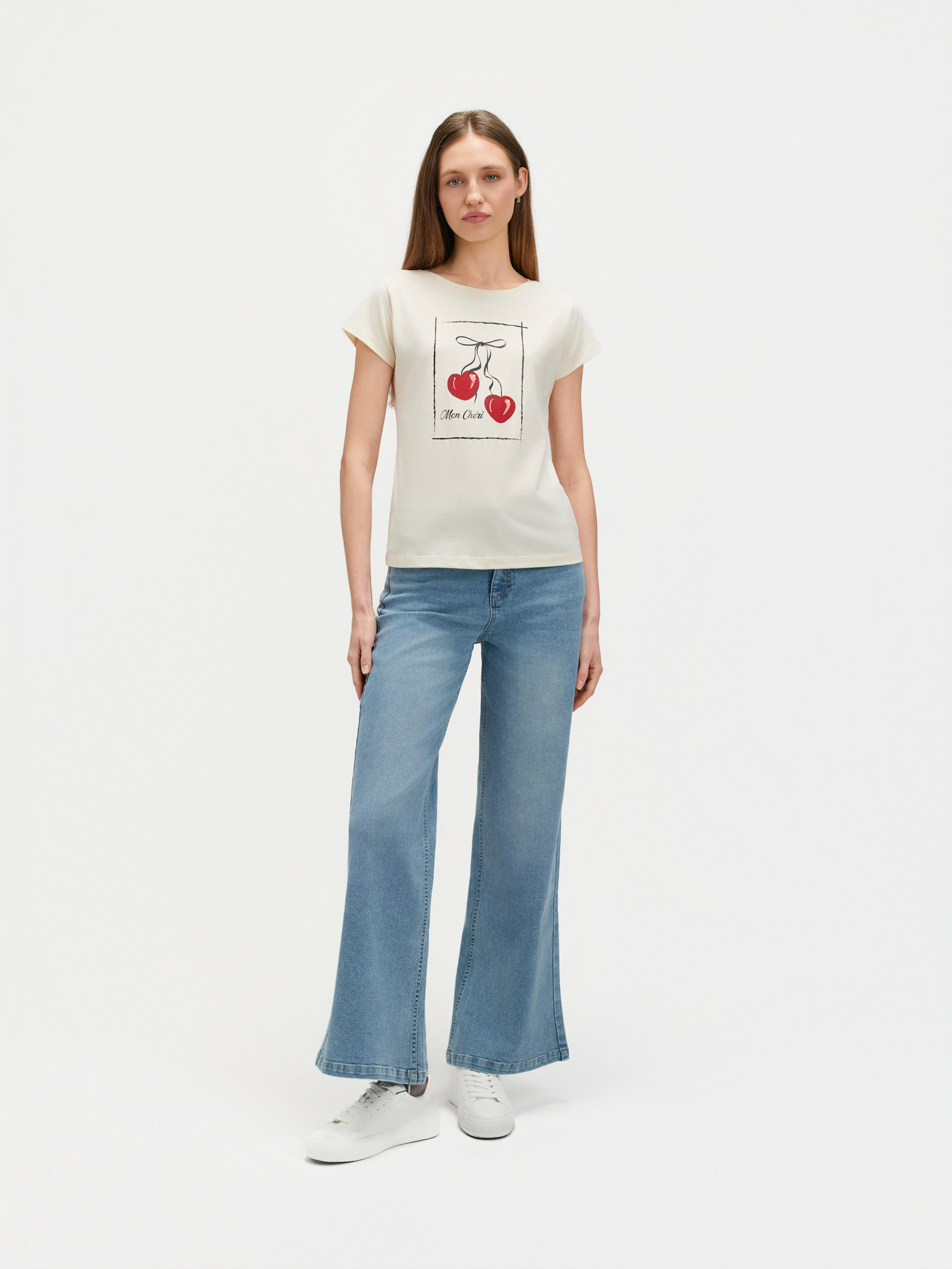 Bawełniany t-shirt z nadrukiem 