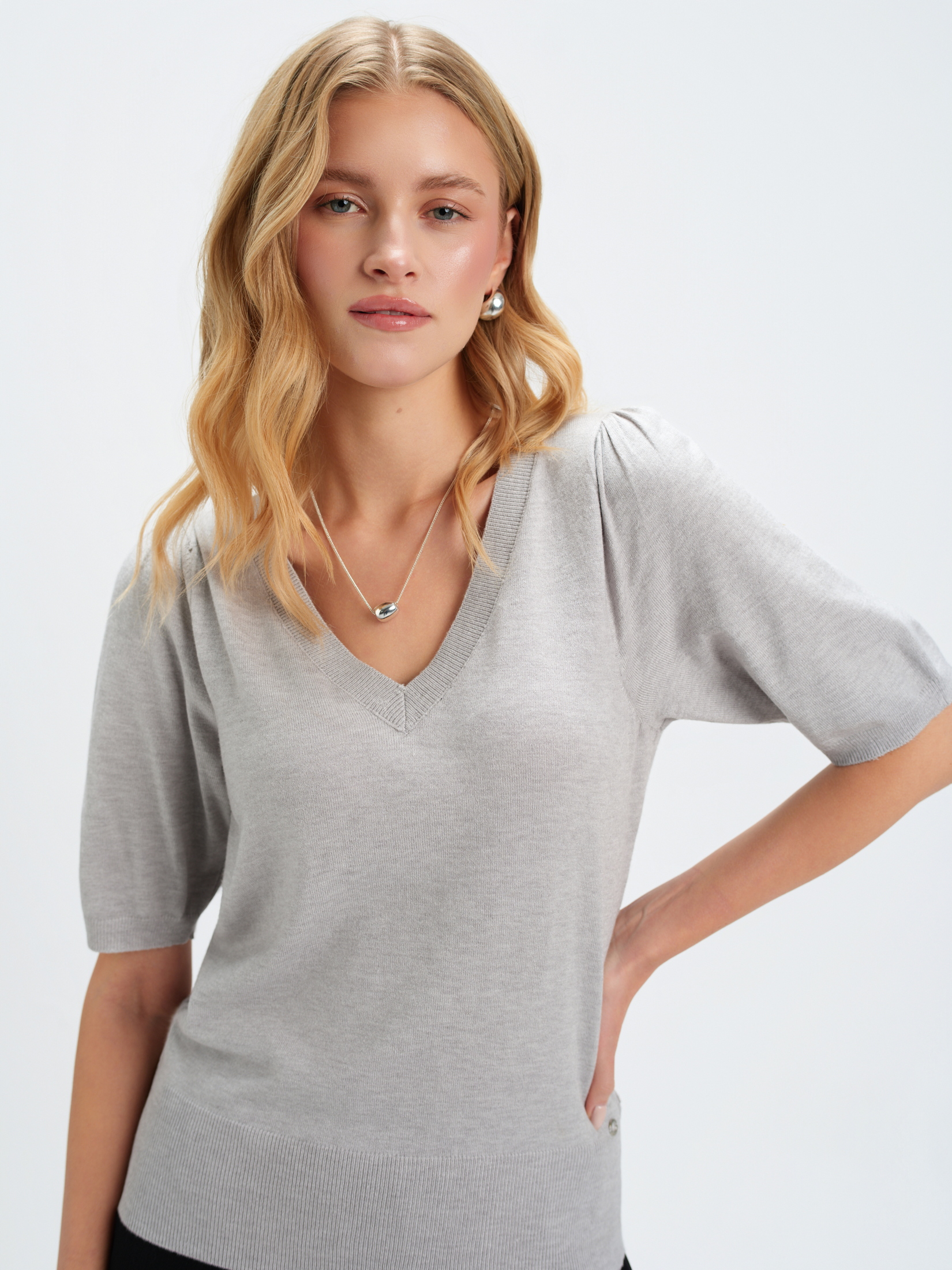 Sweter damski krótki rękaw