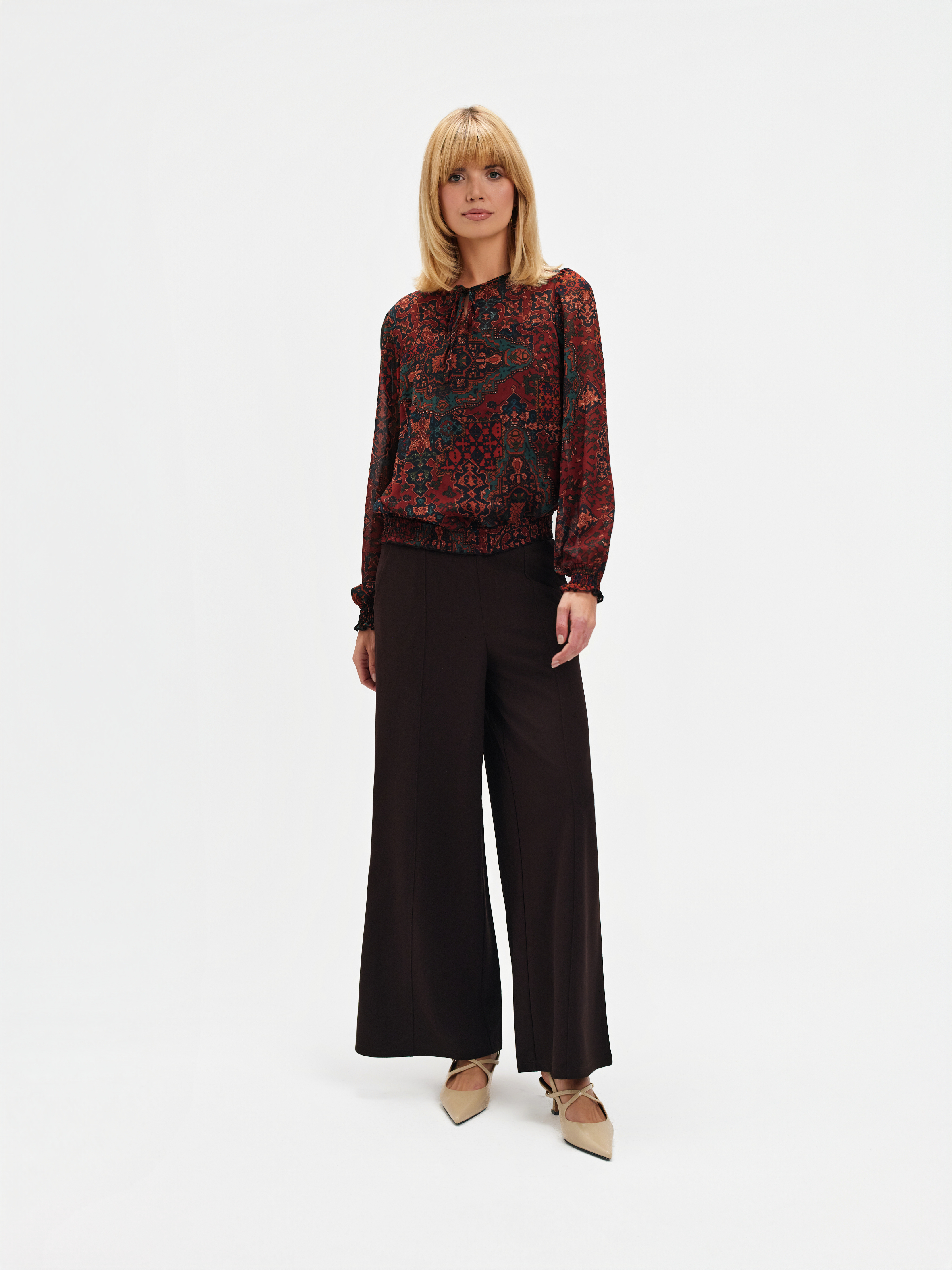 Bluzka z printem boho, Top Secret