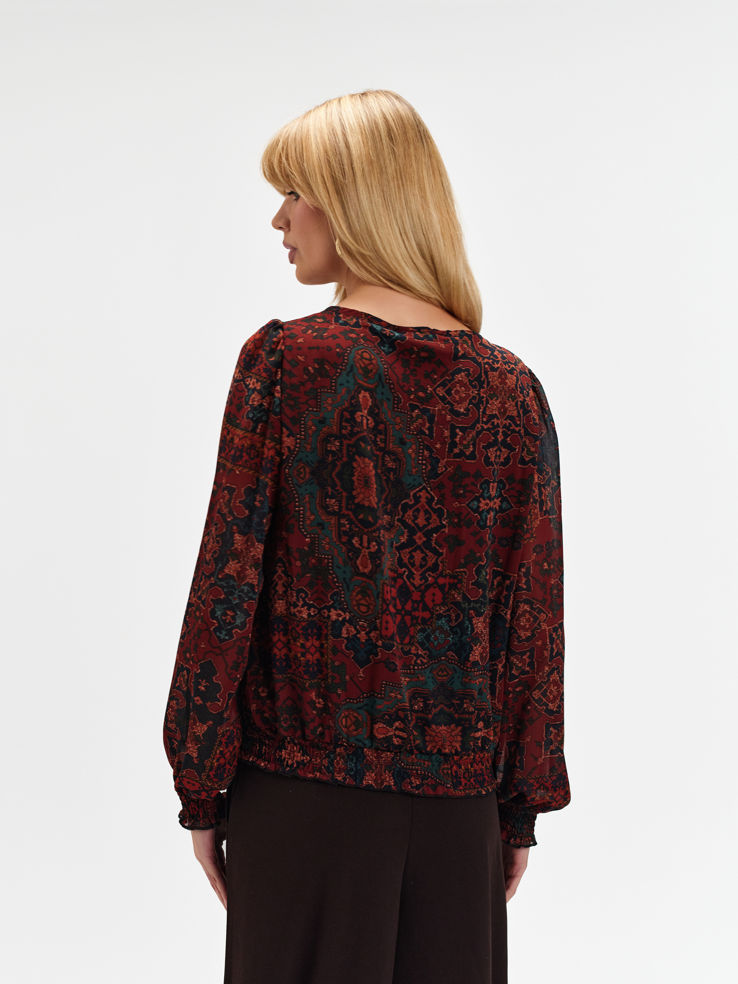Bluzka z printem boho, Top Secret
