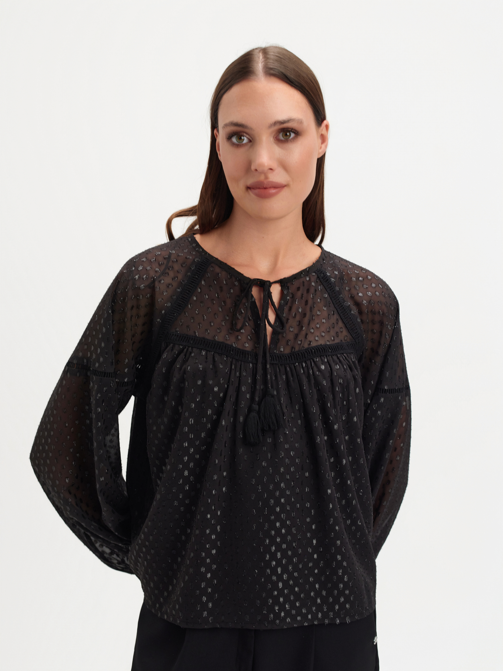 Czarna bluzka plumeti 