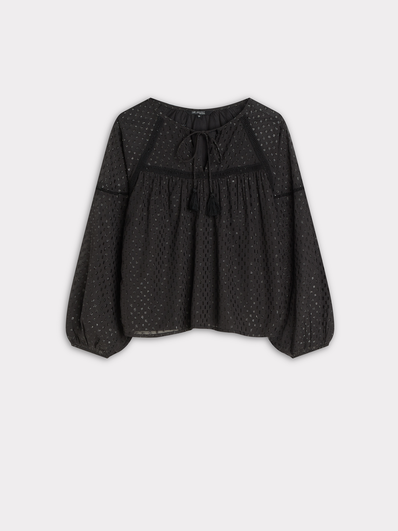 Czarna bluzka plumeti 