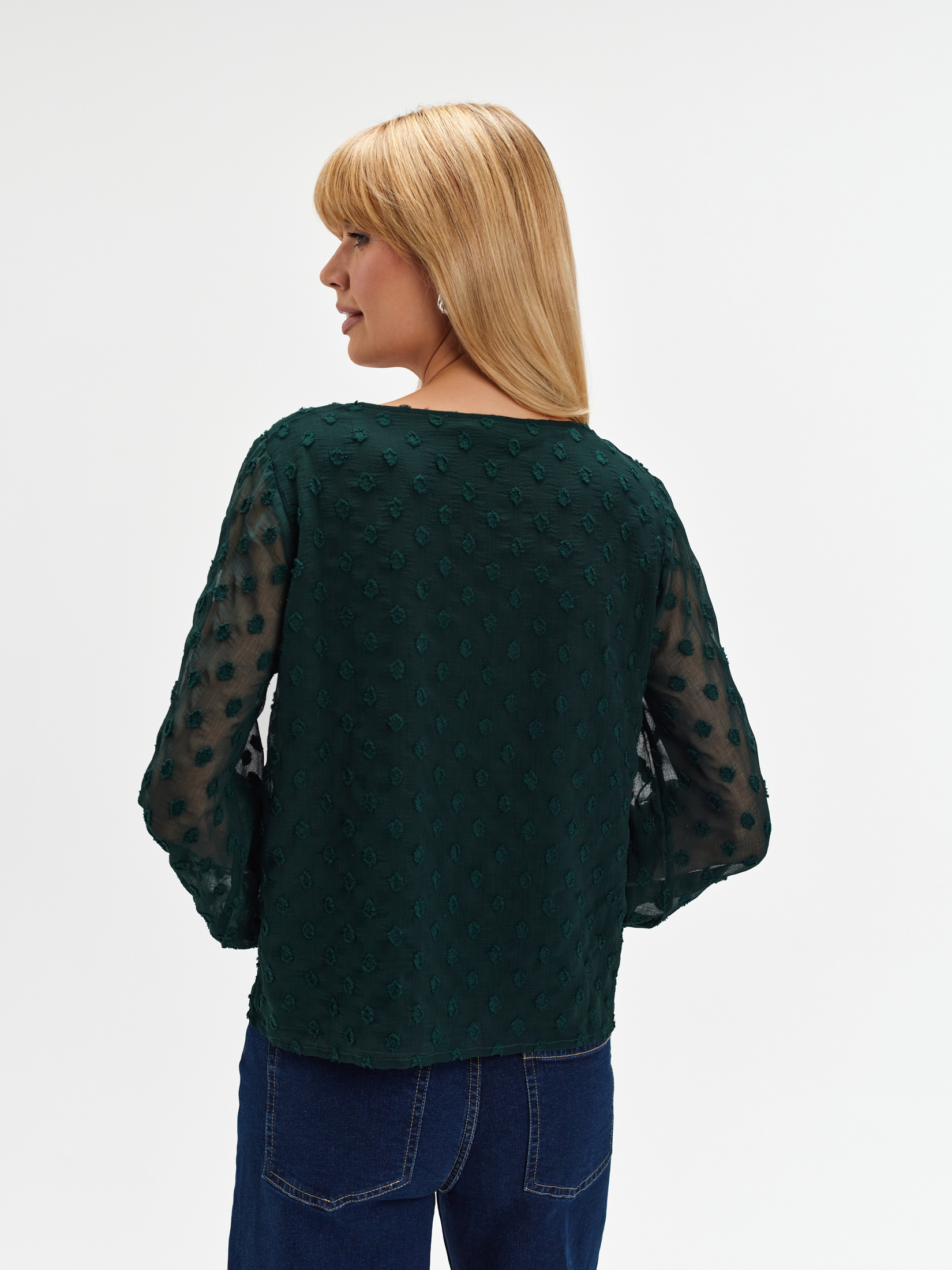 Ciemnozielona bluzka plumeti 
