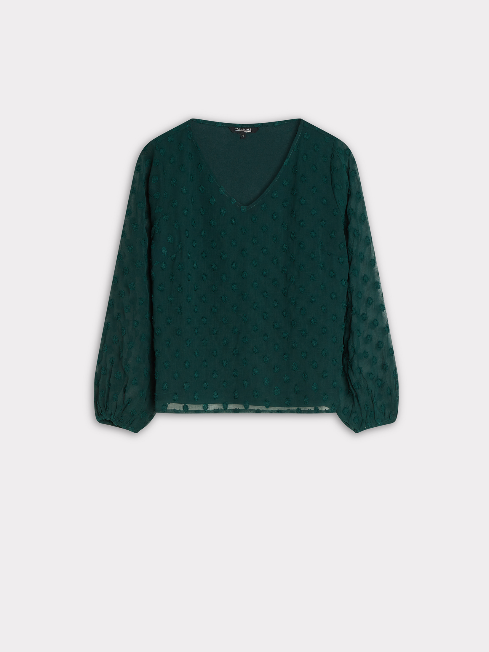 Ciemnozielona bluzka plumeti 