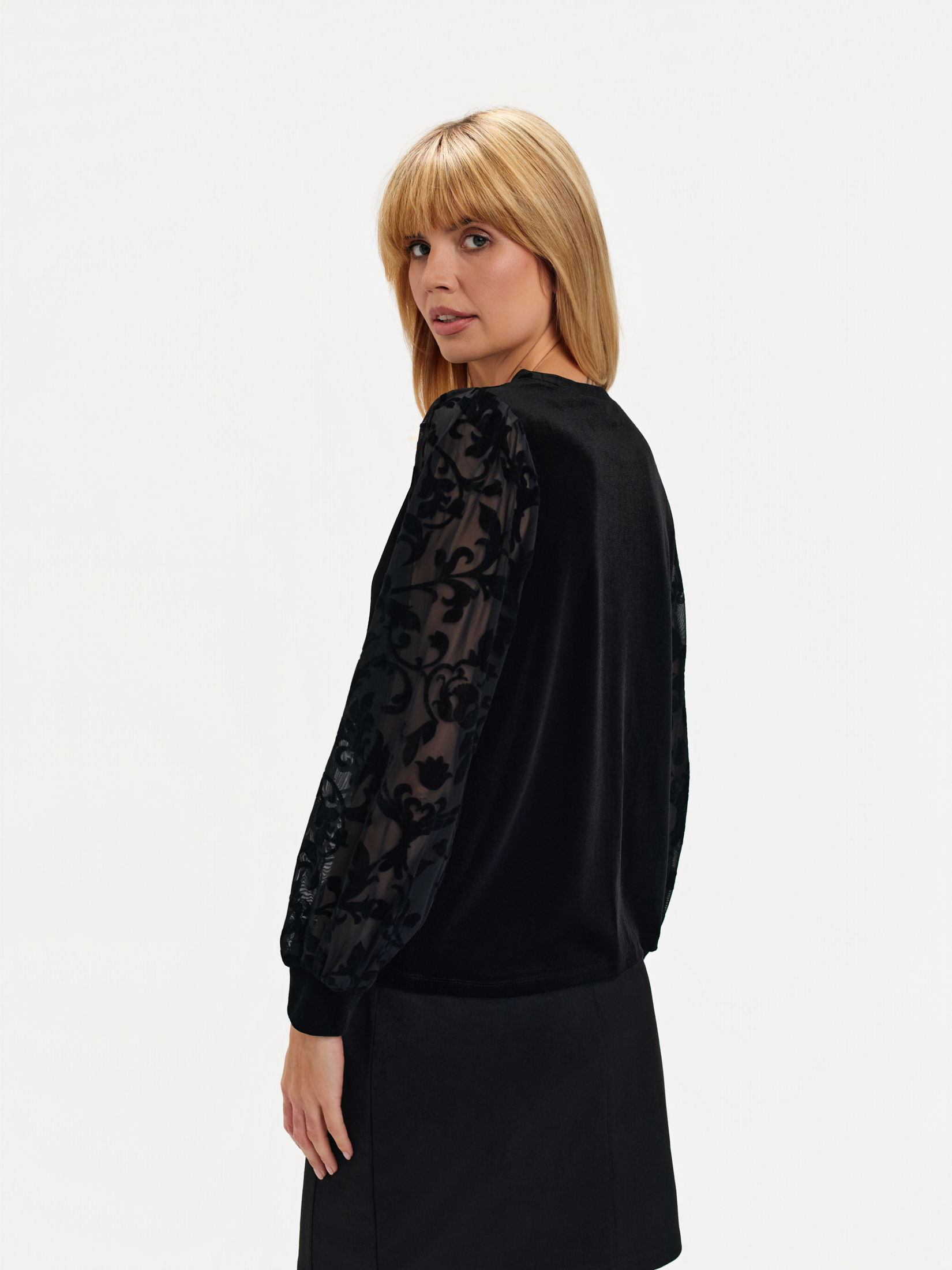 Czarna casualowa bluza, Top Secret