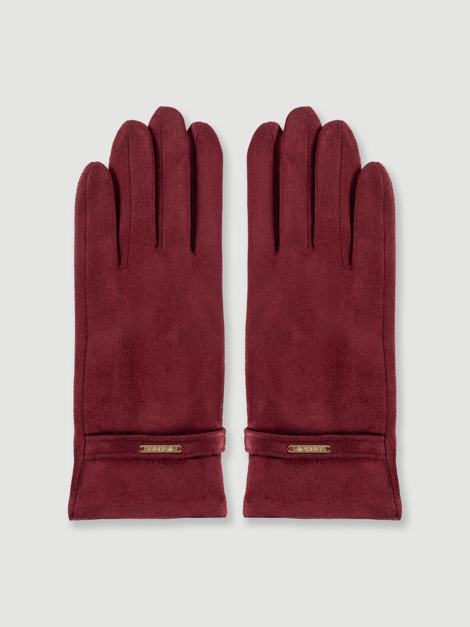 Eleganckie rękawiczki burgundowe