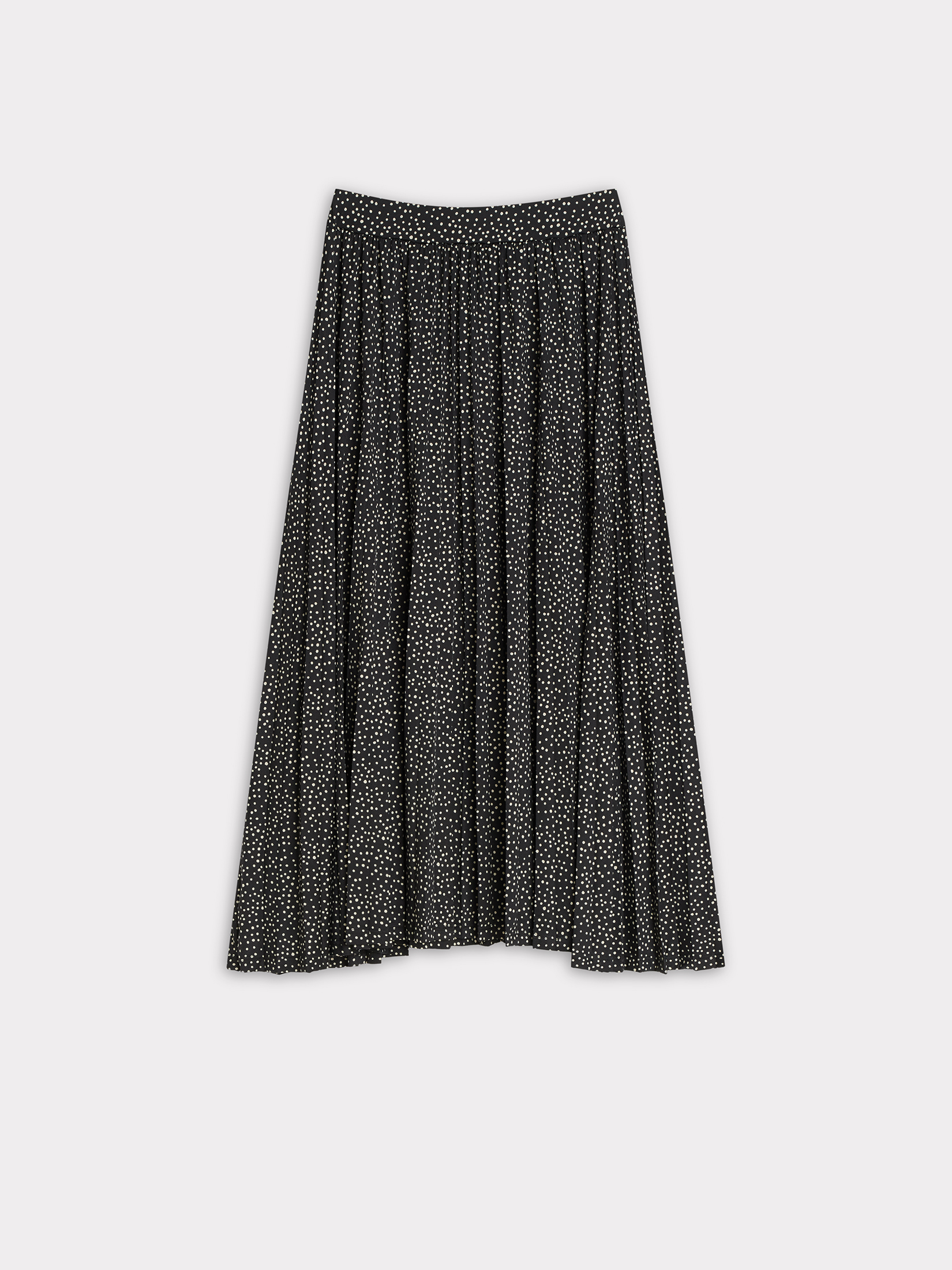 Plisowana spódnica w groszki 