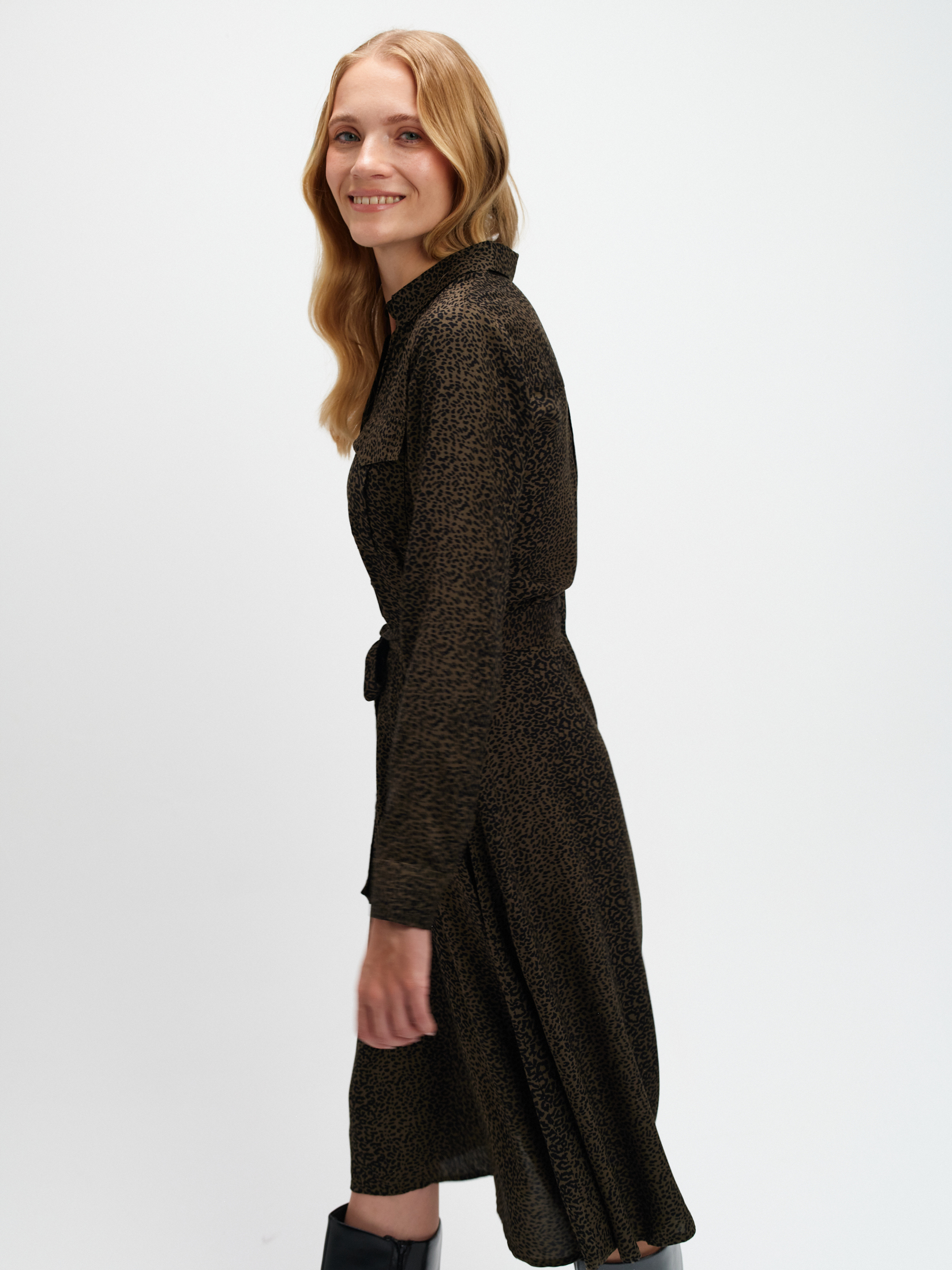 Szmizjerka z printem w panterkę 