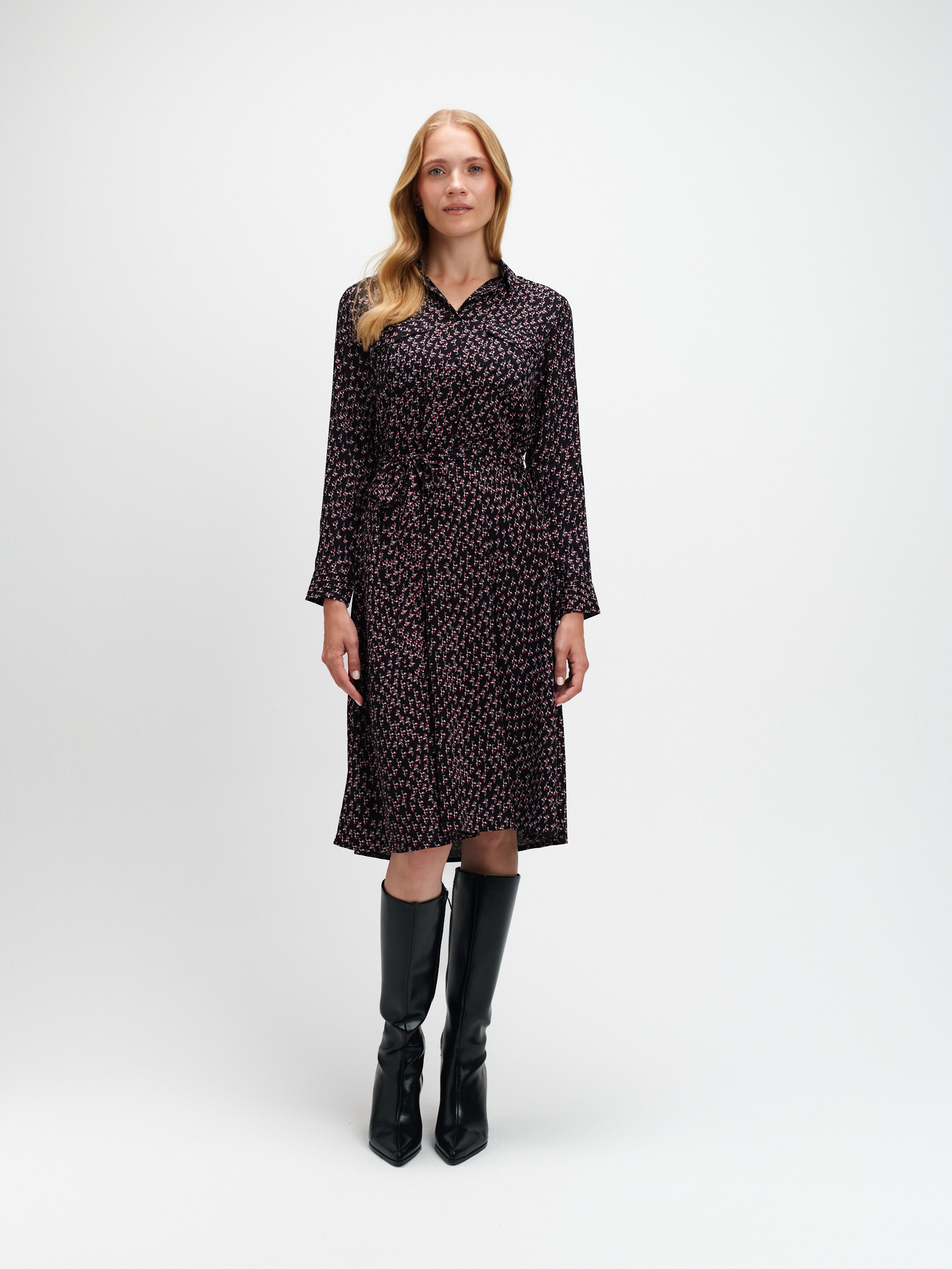 Szmizjerka z wiskozy z printem 