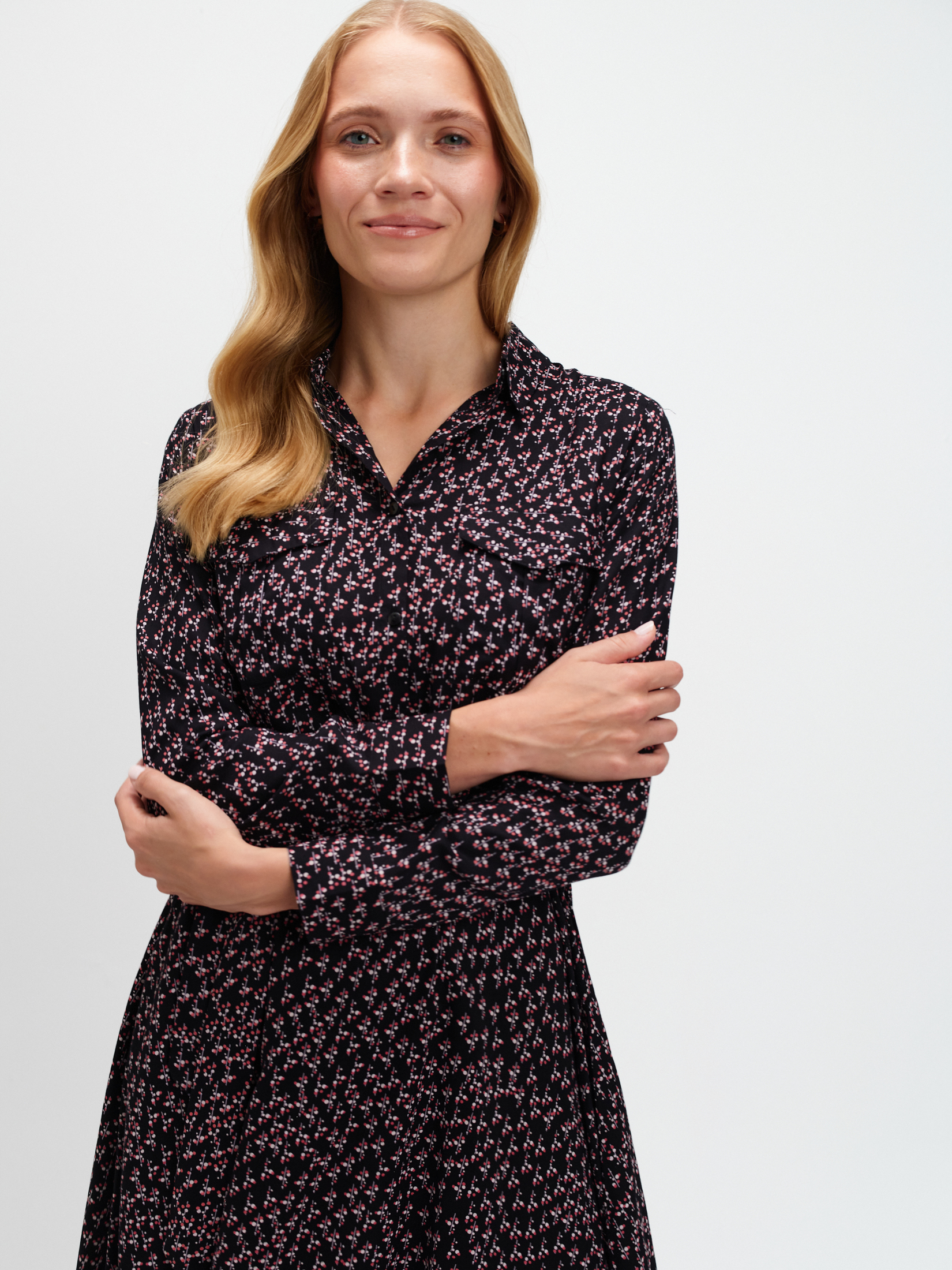 Szmizjerka z wiskozy z printem 