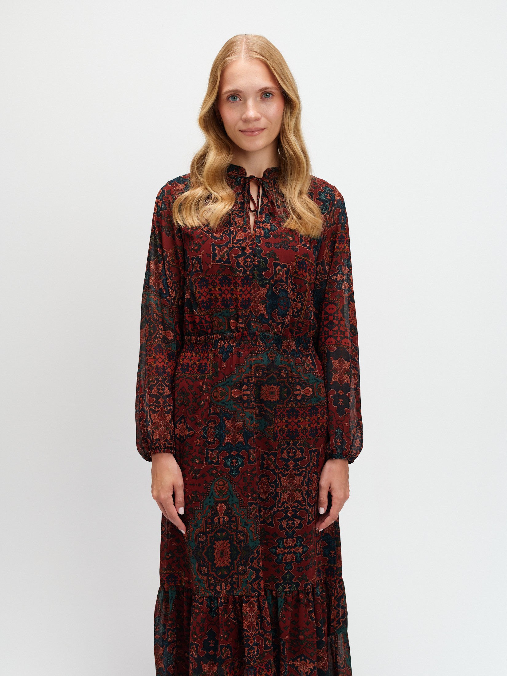 Midi sukienka w stylu boho 