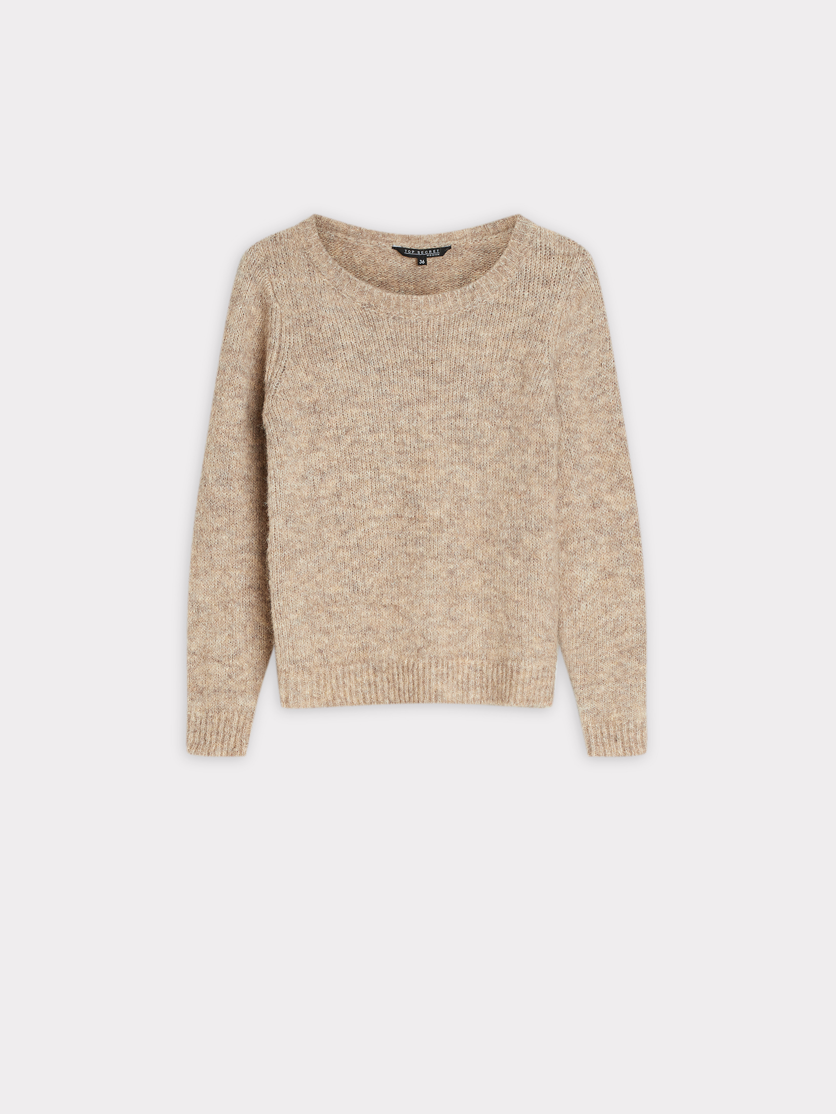 Casualowy sweter beżowy 