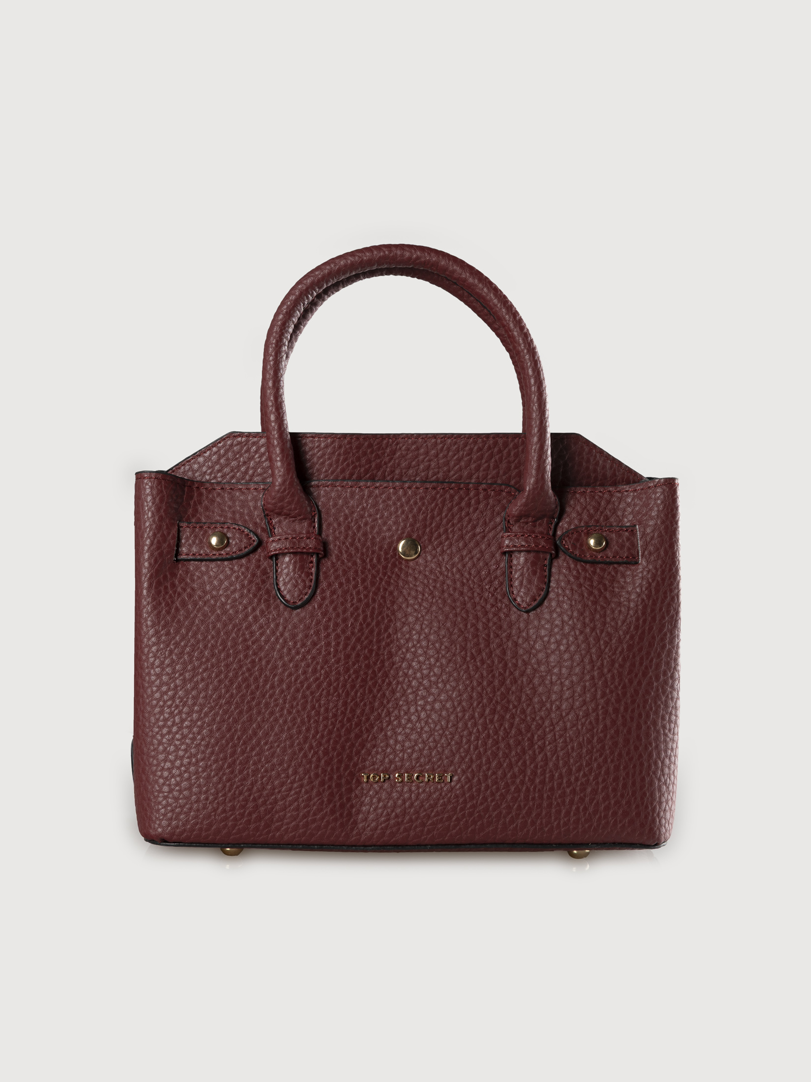 Bordowa torebka shopper 