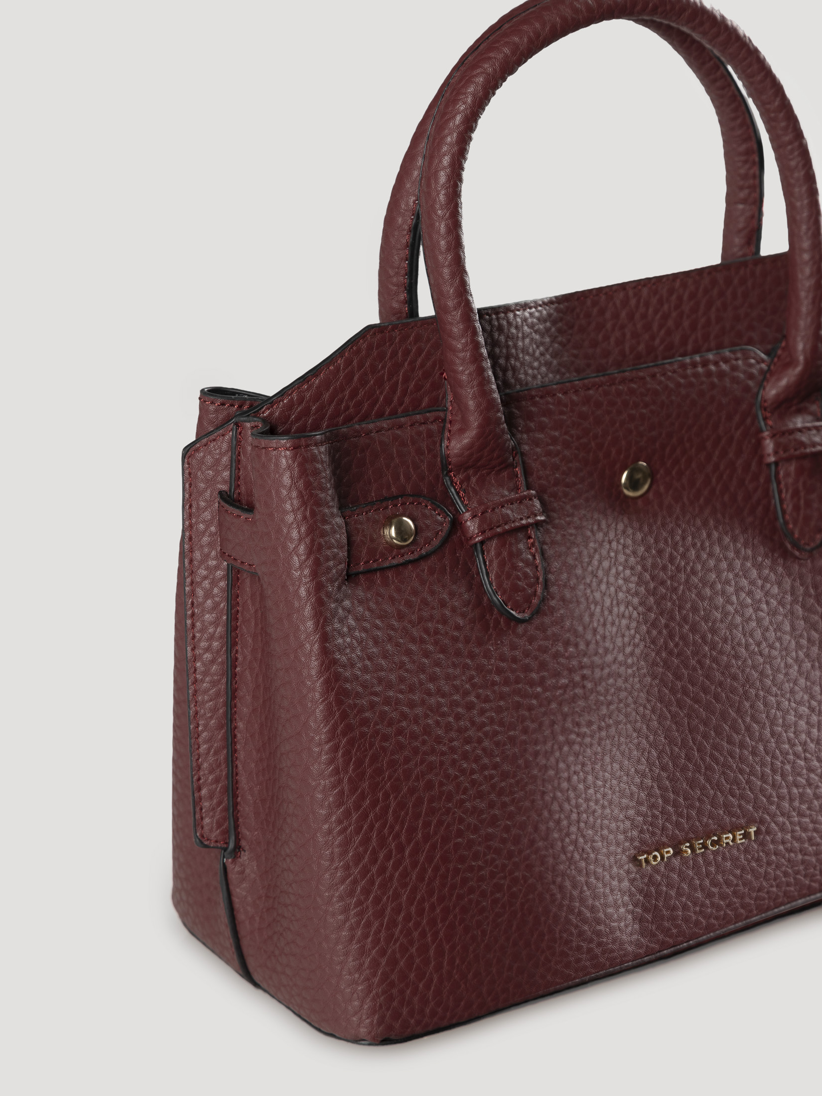 Bordowa torebka shopper 