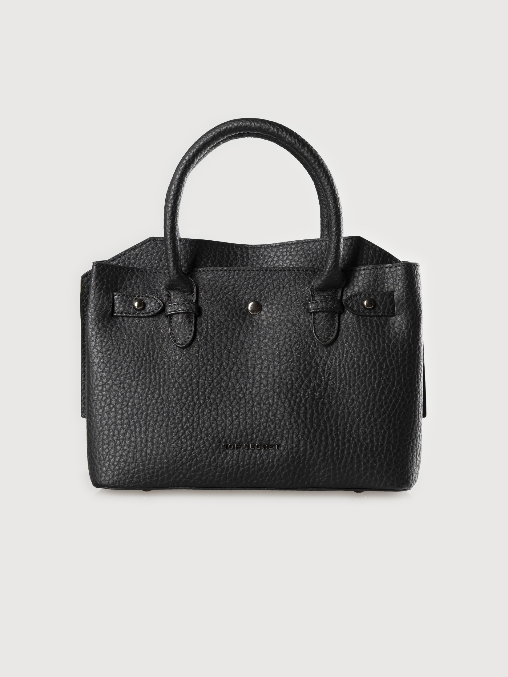 Czarna torebka typu shopper 